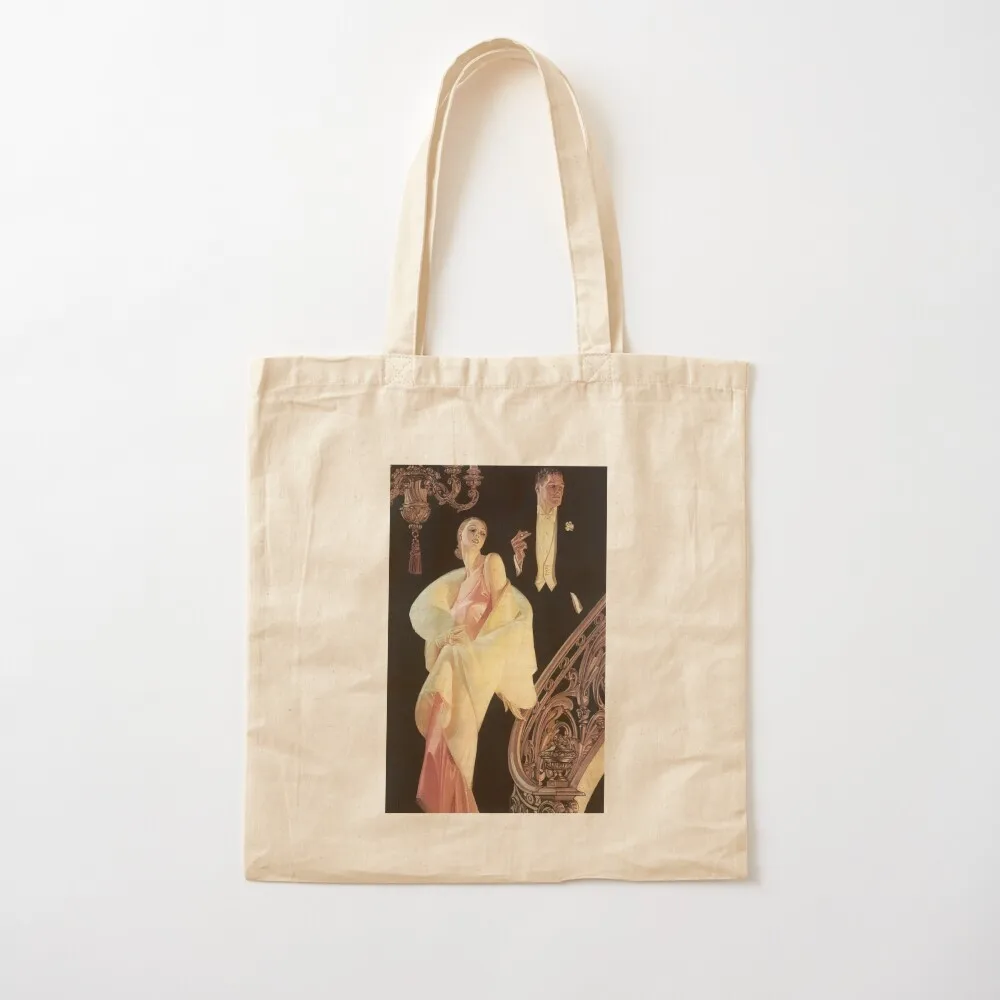 

Couple Descending Staircase, J.C. Leyendecker 1932 Tote Bag