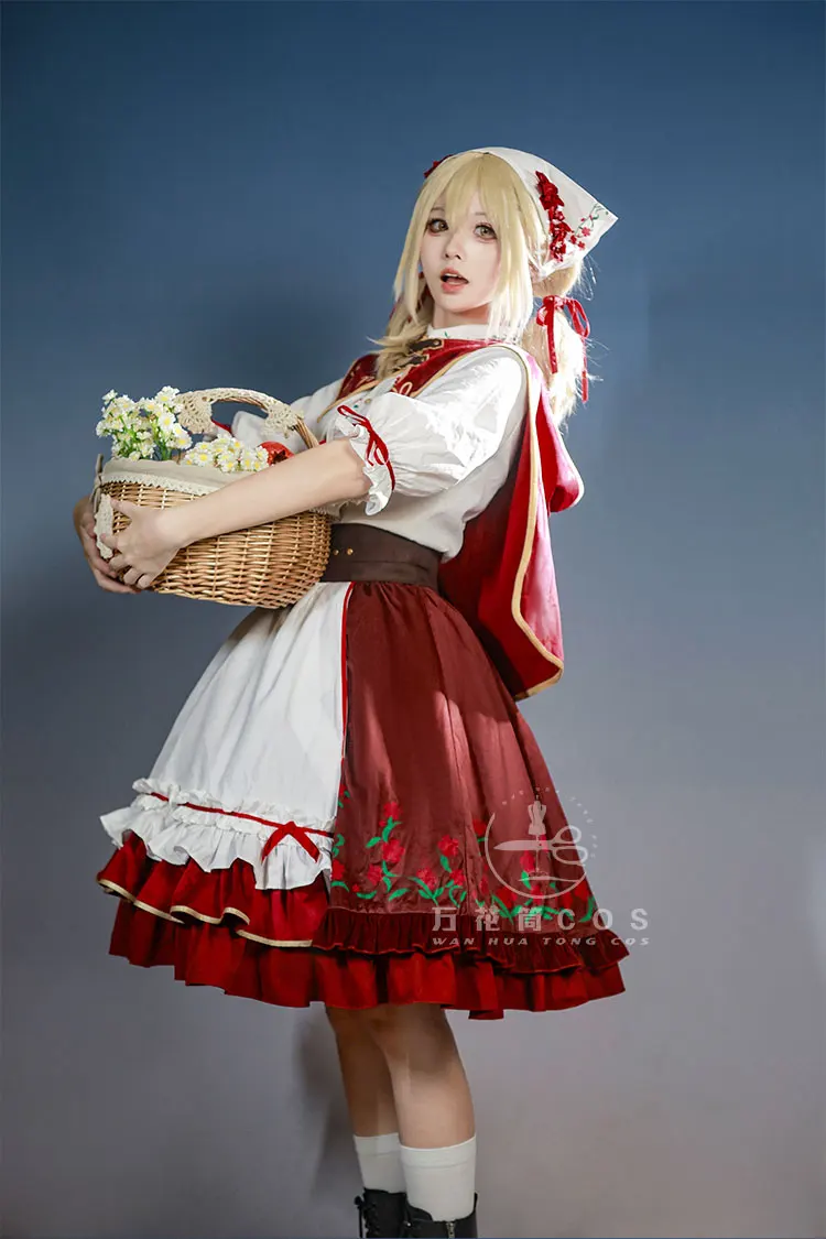 AZUSAWA KOHANE Cosplay Costume for Halloween,Christmas Role Playing Party, Comic Game, PJSK Size S-XL New in stock red dress