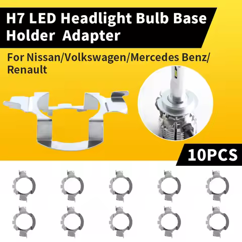 10Pcs H7 LED Headlight Bulb Adapter Car Light Holder Socket Base Headlamp deck for BMW/Audi/Benz/VW/Buick/Nissan Car Accessories