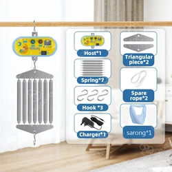 Juego completo de cuna de bebé, eléctrico columpio, cuna de red automática, 2 colores disponibles
