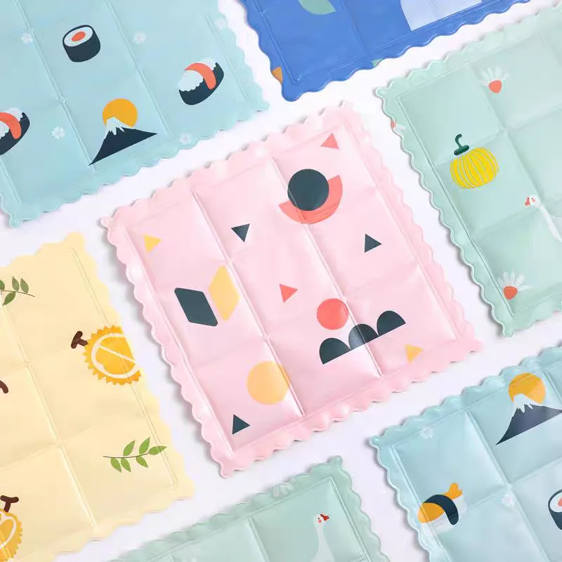 قطعة واحدة من حصيرة الثلج الكرتونية مع كريستالات جل التبريد، مناسبة لمنصات مقاعد السيارة والمكتب ومنصات تبريد تبديد حرارة الطلاب #1