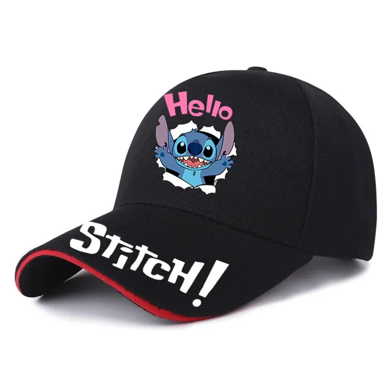 Disney Stitch Men Baseball Caps Cartoon Embroidered Couple Hat Summer Breathable Sports Caps Outdoor Women Hip Hop Visor Hats