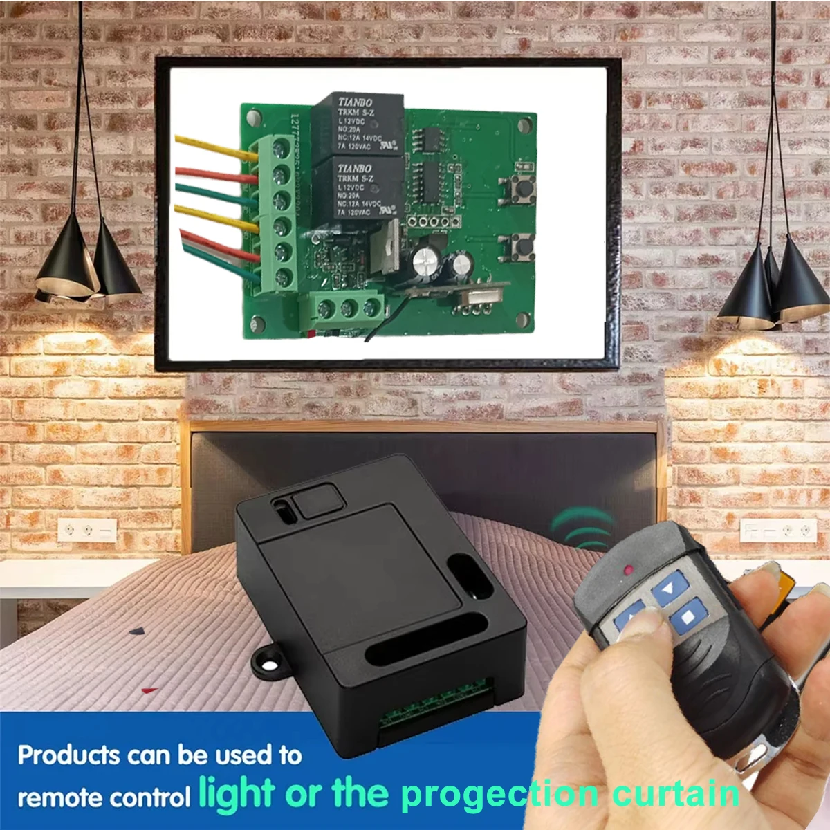 WR Universal RF Remote Adapter Box, Supports All Fixed & Rolling Code Remotes, All Brand Compatible, CE Certified EU Security Re
