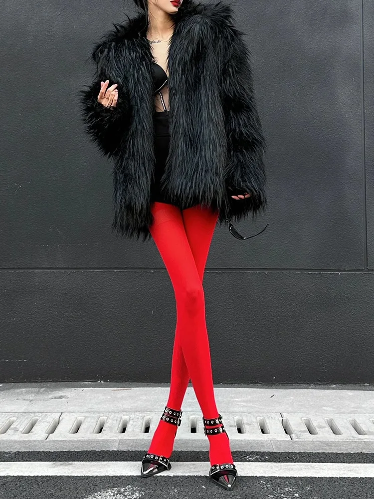 Red Sexy Tights Women Smooth Thin Slim Stocking High Waist Transparent Pantyhose High Elasticity One Piece Ultra Thin Stockings