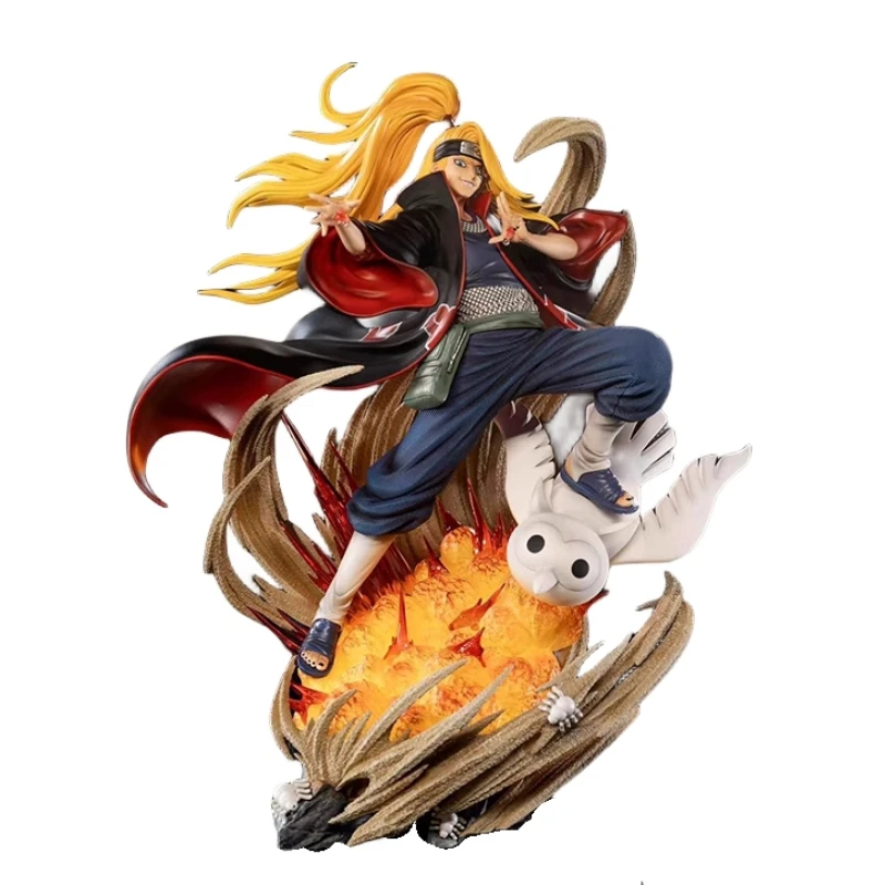 Voorverkoop 26.5Cm Naruto Gk Deidara Anime Actiefiguur Limited Edition Standbeeld Ornament Model Garage Kit Pop Speelgoed Cadeau