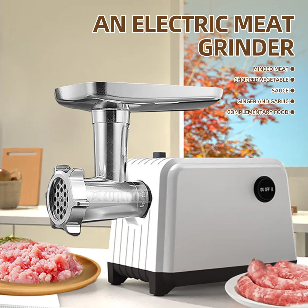 

Electric Meat Grinder Automatic Sausage Stuffer Maker Powerful Kitchen Meat Processador