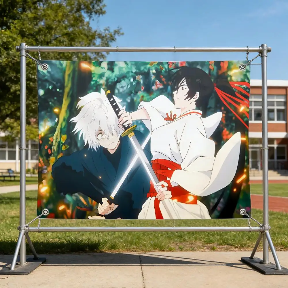 Anime Iconic Hell's Paradise Flags Specialized for indoor and outdoor home decorations, outdoor camping, and bar parties