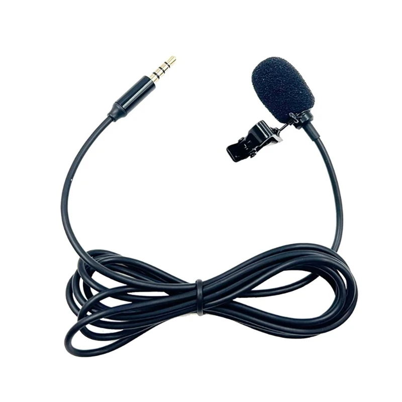 Micrófono portátil de solapa con Clip, Clip de corbata Jack de 3,5mm para teléfono inteligente, PC, solapa con Clip para hablar