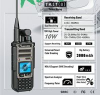 Quansheng TK11(8) Taiko Kong TK11 (8) 10W TK11 8 Walkie Talkie TK11(5)  Wireless AM FM SSB Multi Band Ham Two Way Radio Amateur