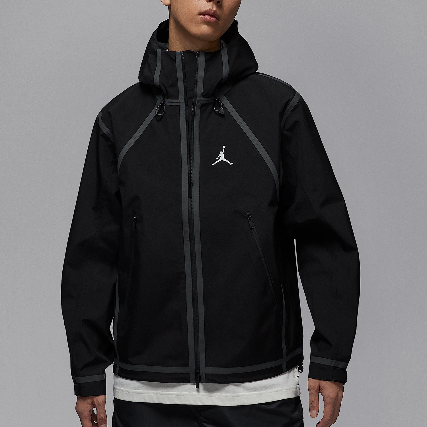 Nike Authentic JORDAN Men's Hooded Printed Sports Durable Jacket HV0769-010