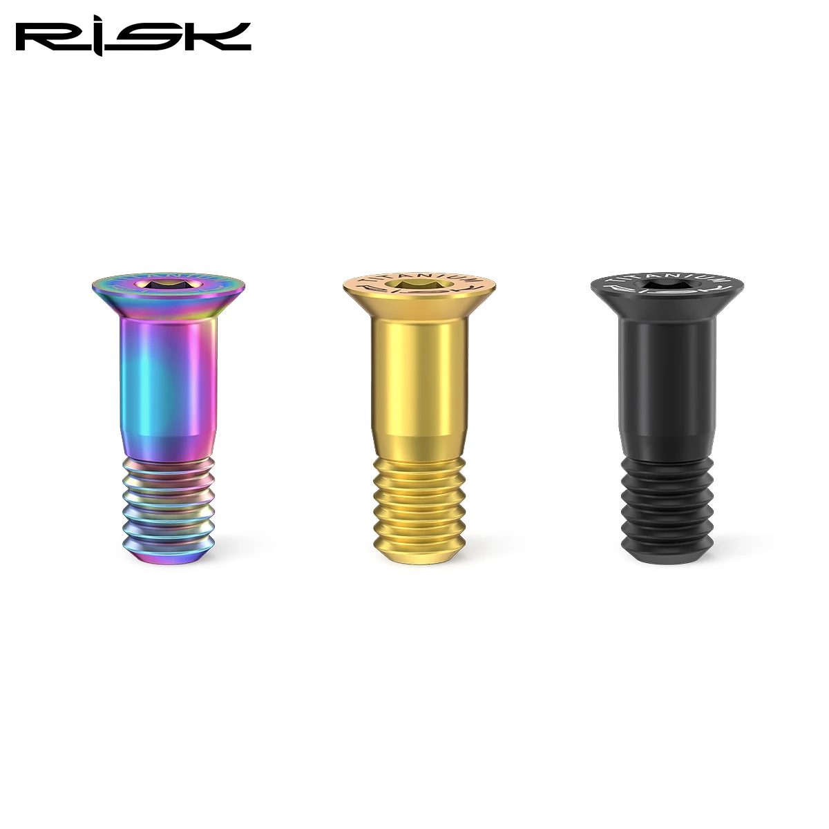 Risk 2pcs M5*14.2mm Bike Rear Derailleur Jockey Wheel Screws Titanium Bolts MTB Road Pulley Guide Wheel Fixed Bolts Accessories