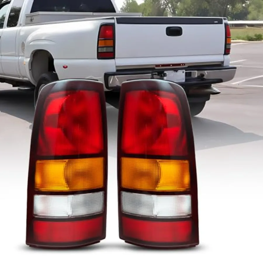 

For 19992006 GMC Sierra Tail Light Assembly Factory Taillights Compatible with GMC Sierra 1500 2500HD 3500HD Driver Passenger S