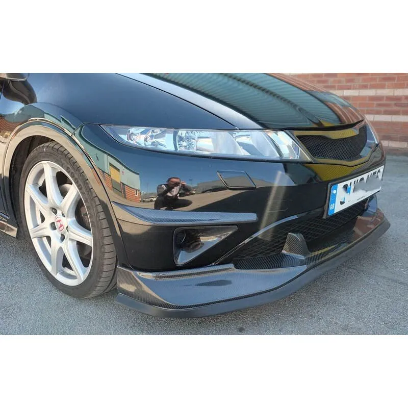 

For Honda Civic FN2 Type R Carbon Fiber Front Fog Light Frame Cover Front Air Intake Auto Parts Body Kit