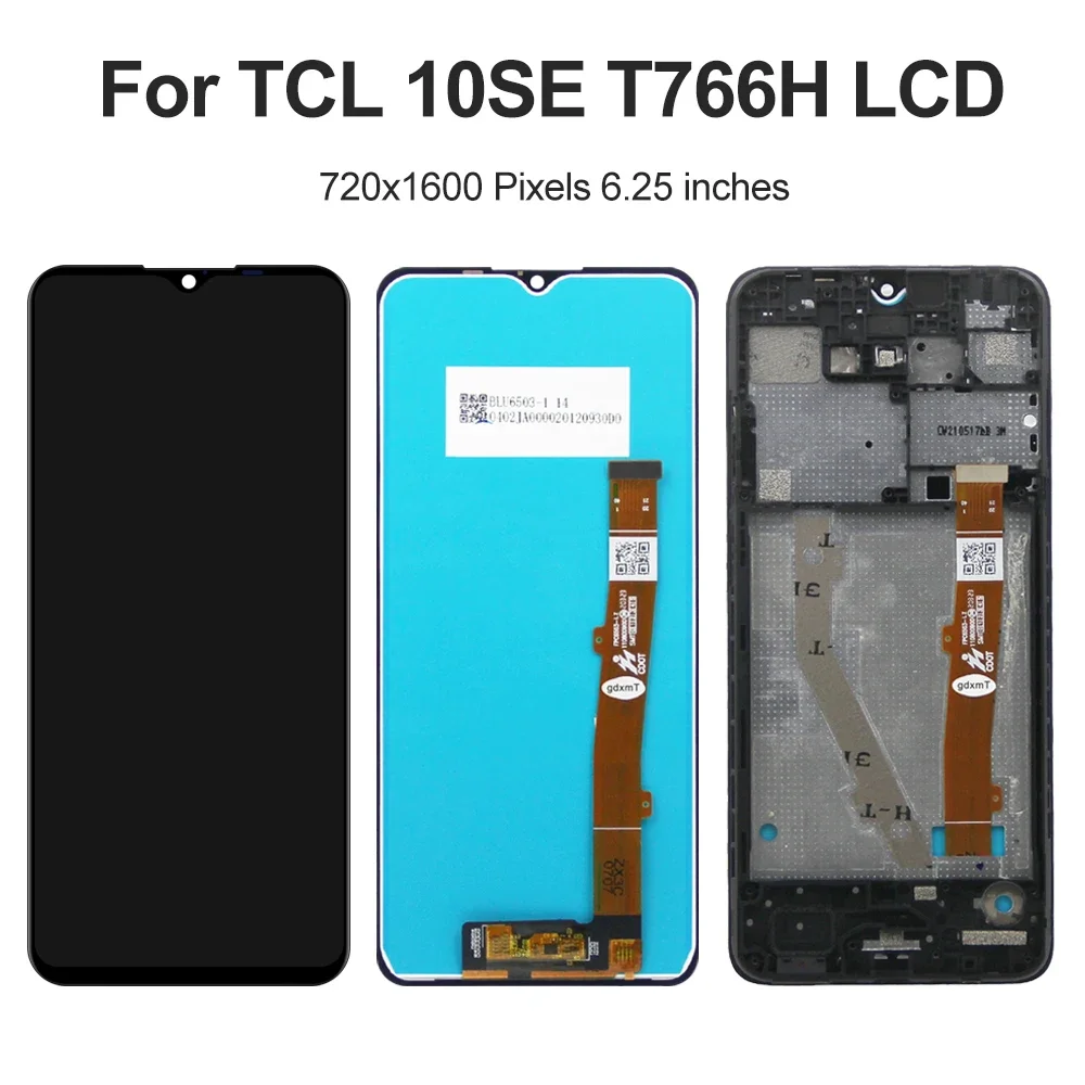 For TCL 10 SE For  TCL 10SE 6.52''T766H T766U T766A T766J LCD Display Touch Screen Digitizer Assembly Replacement