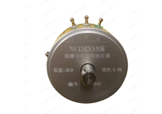 

WDD35S-1 Double Outlet Shaft 0.5% Precision Conductive Plastic Potentiometer 1K2K5K10K Angular Displacement Sensor