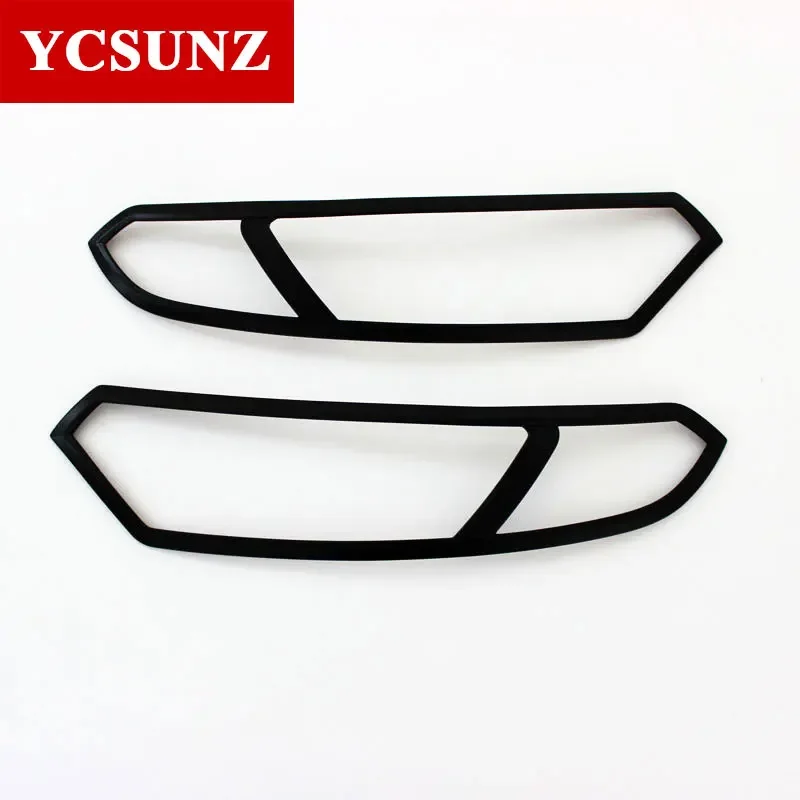 ABS Headlight Cover For Ford Ecosport 2013 2014 2015 2016 2017 Head Lamp Hood Car Exteriror Accessories