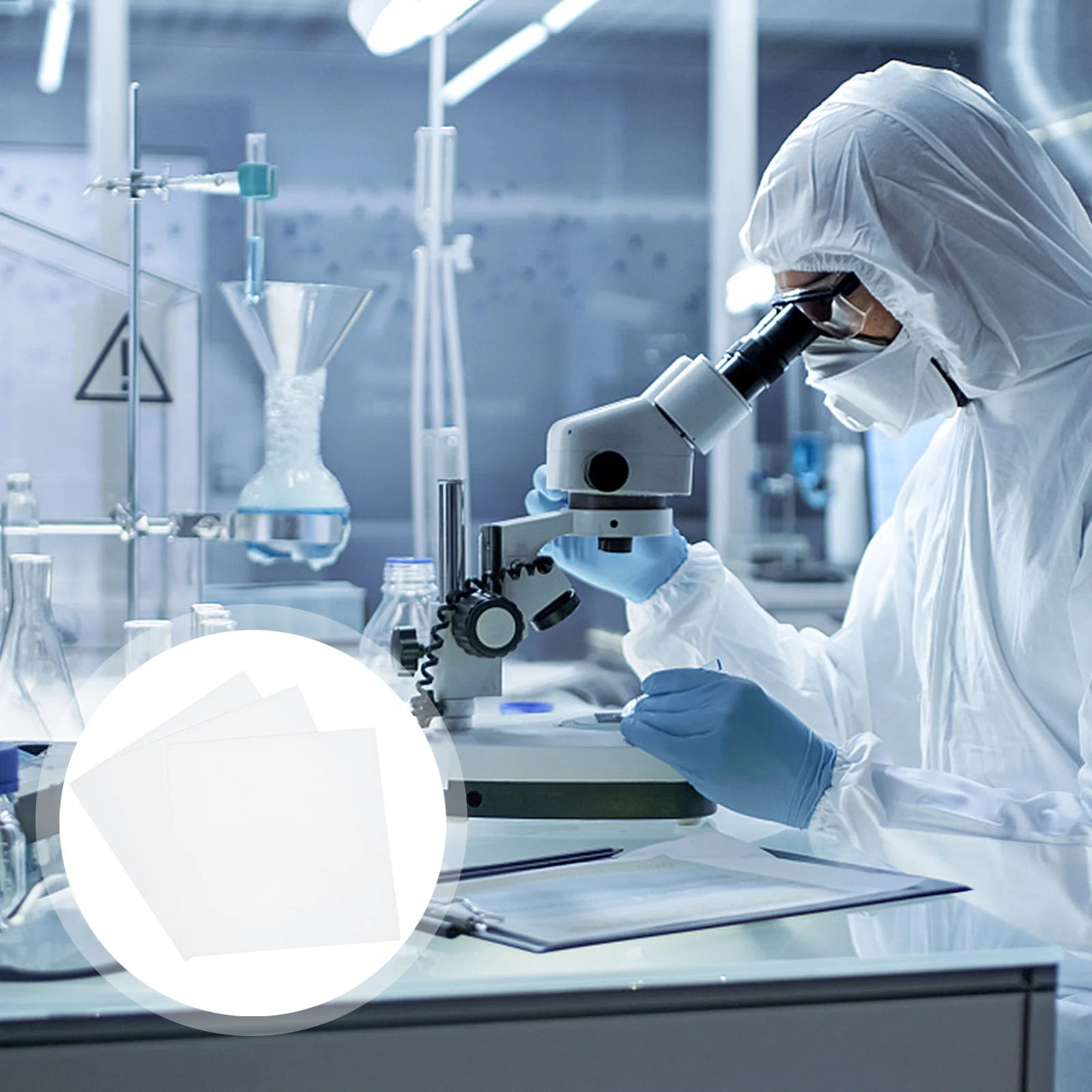 

20 Sheets Qualitative Filter Paper Professional Biological Oil Test Suitable for Laboratory Industrial Use Oil Test Paper