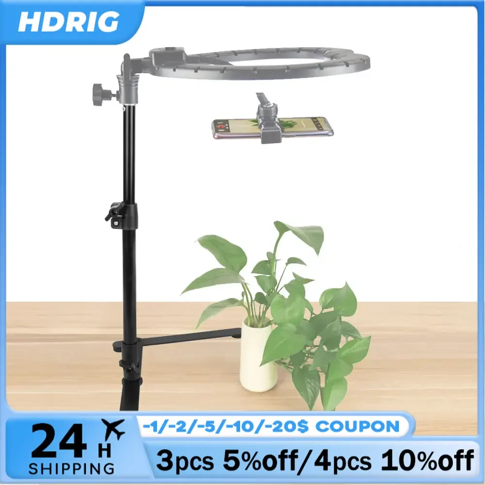 Đèn Bàn Chân Máy Cho Điện Thoại Máy Tính Để Bàn Chụp Hình Giá Đỡ Xoay Được Trên Cao Đứng Cho Vlog Video Nấu Giáo Viên Bắn