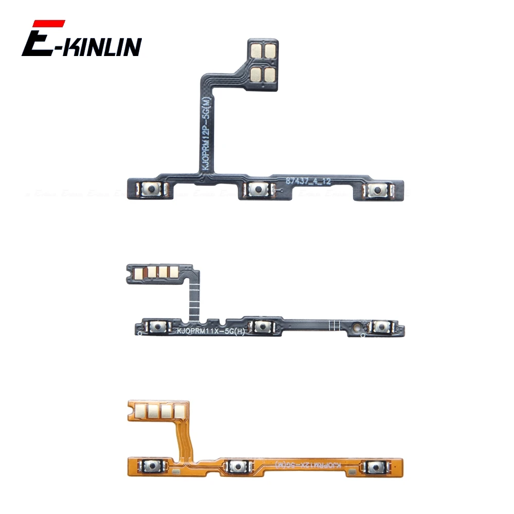 Switch Power ON OFF Key Mute Silent Volume Button Ribbon Flex Cable For OPPO Realme 10 11 11x 12 12x 13 Pro Plus 4G 5G Parts