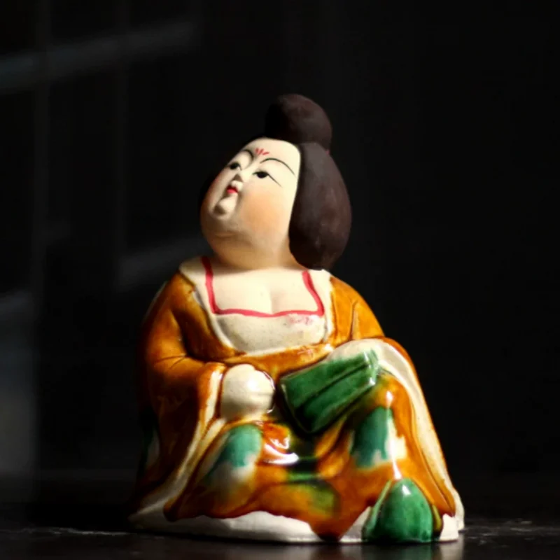 

Antique ceramic ornament statues of Tang Dynasty figures and ladies Chinese style home and office desks retro decorative crafts