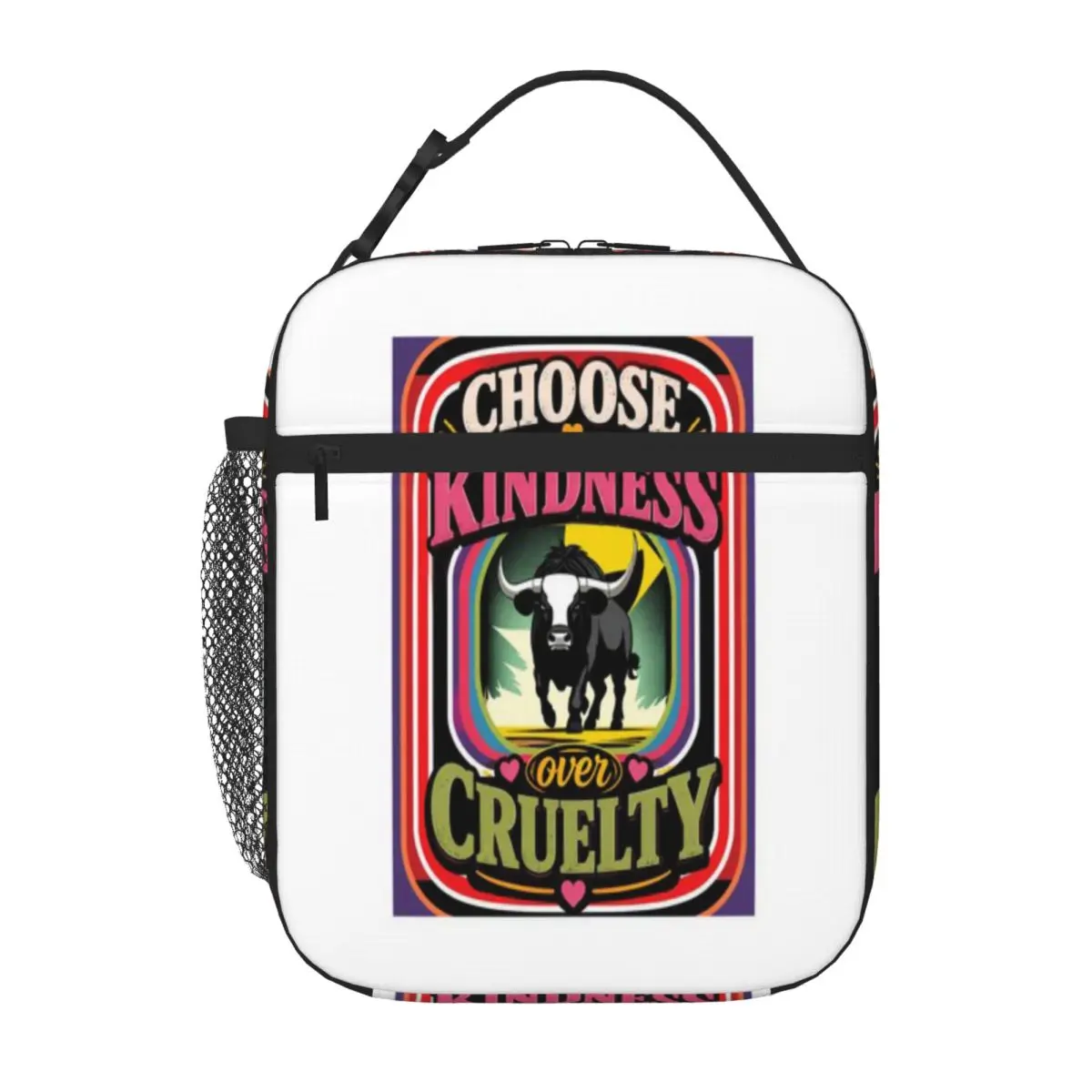 Bestselling Choose Kindness Over Cruelty Oversized Meal Prep Bag Bus Trip Kids Lunch Bag