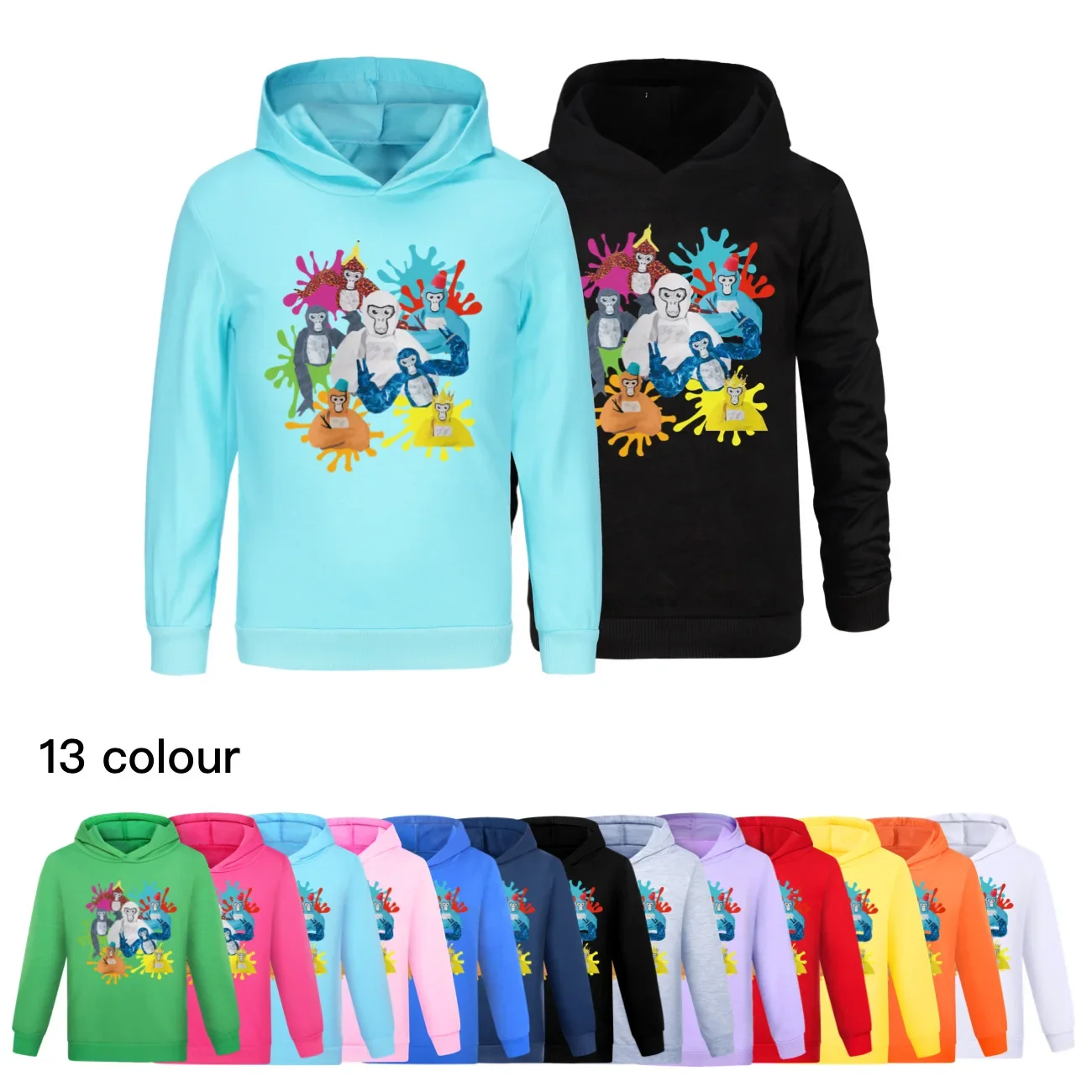 

New Game Gorilla Tag Hoodie Kids Cartoon Hoodies Children Long Sleeve Coats Toddler Girls Casual Outerwear Baby Boys Sweatshirts