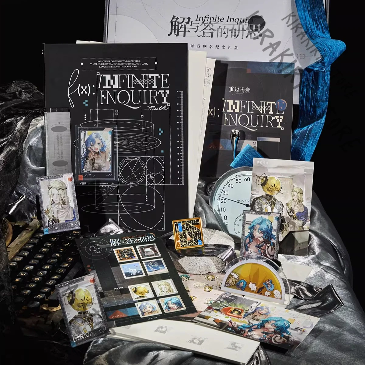 

Reverse:1999 Cosplay Metal Badges Postcards Anime Character Stickers Paper Clips Commemorative Gift Box Official Peripheral