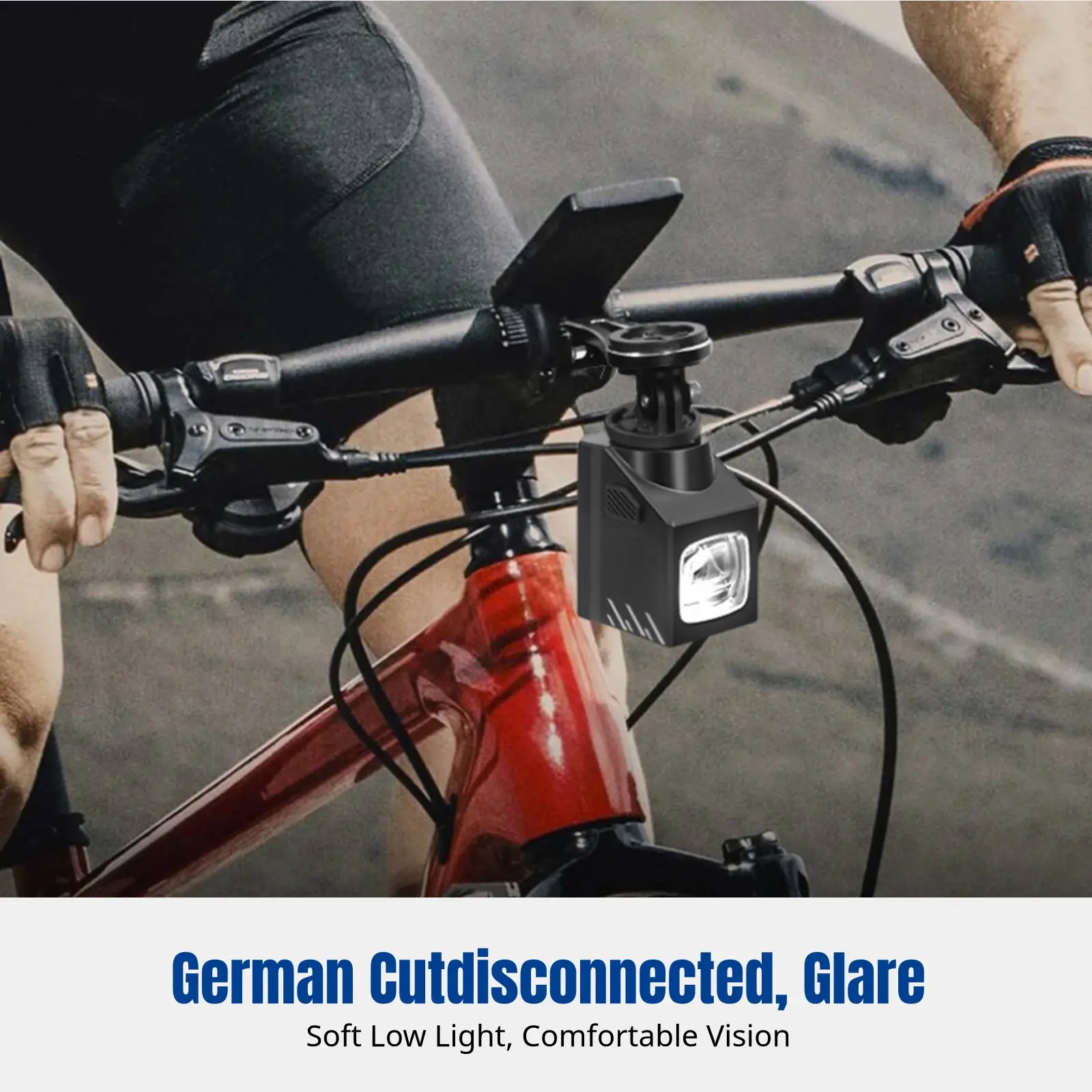 

Передняя фара для велосипеда, с креплением, 1600 лм, двойной луч, дистанционное управление, водонепроницаемая, для использования на дорогах и бездорожье