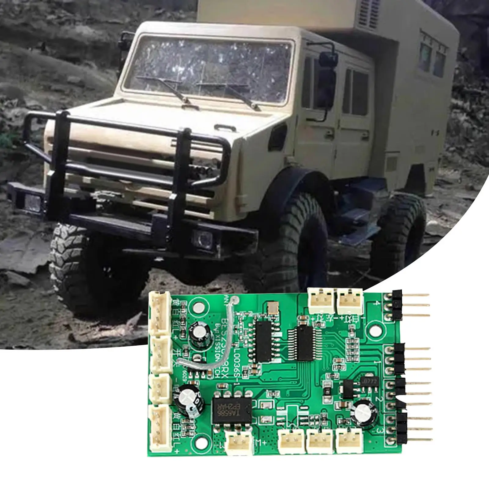 Modernizacja płyty głównej RC akcesoria części zamienne tablica odbiorcza samochodu RC dla Ld1201 1/12 Model samochodu hobbystycznego