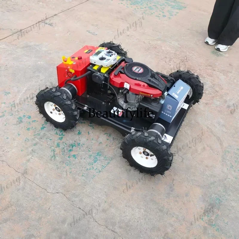A55 small wheel mower, household agricultural lawn mower, electric lawn remote control lawn mower - view 6