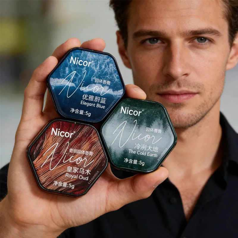 Wood Scented Solid Ointment, Long-Lasting Fragrance, Fresh and Elegant, With a Lingering Scent, Suitable for Dating and Work Use