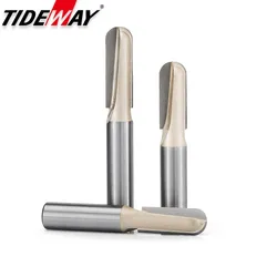 Tideway Deepen Woodworking Round Cove Bit Tungsten Carbide 1/2  1/4 Inch Shank Professional Grade RouterBits for Wood