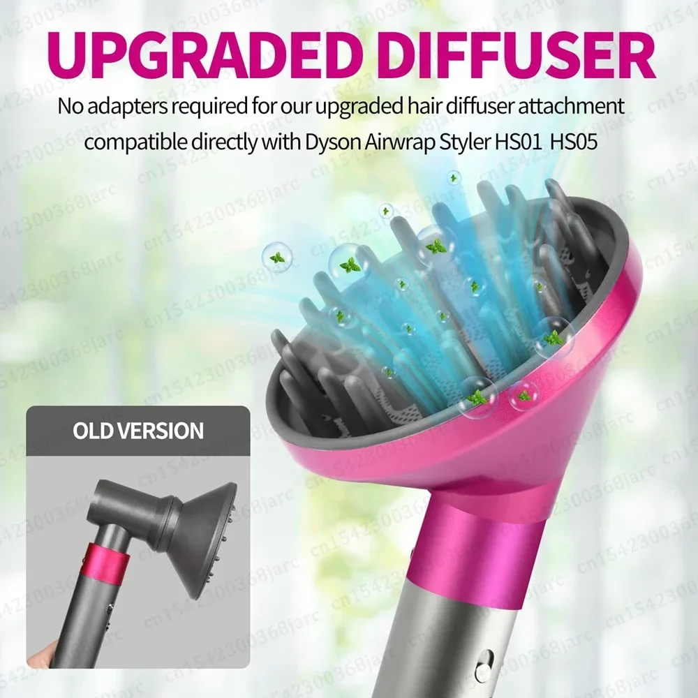 Hair Styler Nozzle Auto Curling For Dyson Airwrap HS01 HS05 Sencicimen X9 Hair Dryer Accessories Multi Hair Curler Cylinder Comb image 3