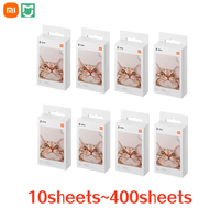 High Quality 100% Original Xiaomi Printer Paper 3inch ZINK AR Photo Paper Self-adhesive Pocket Printer Paper 10/20/50/400Sheets