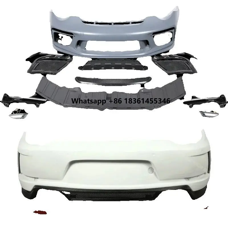 

for 991 997 2005-2012 modified 991.2GT3 hood cover Headlamp Side skirt tail wing