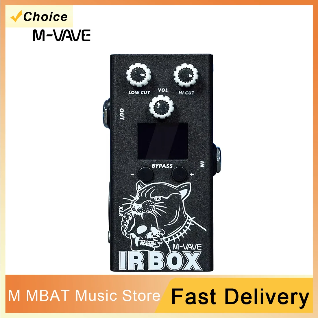 M-VAVE IR BOX تأثيرات دواسة صندوق مكبر الصوت محاكاة باس تأثير الغيتار دواسة XLR منفذ الإخراج 6.35 مللي متر المدخلات/الإخراج الغيتار ملحق #1