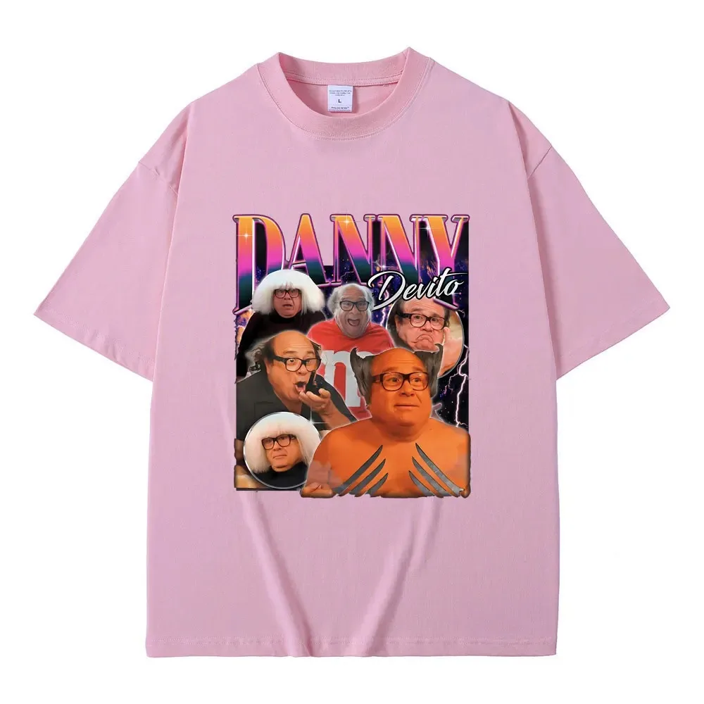 Engraçado danny devito gráfico camiseta das mulheres dos homens hip hop vintage camisetas masculino oversized meme estranho manga curta casual algodão t