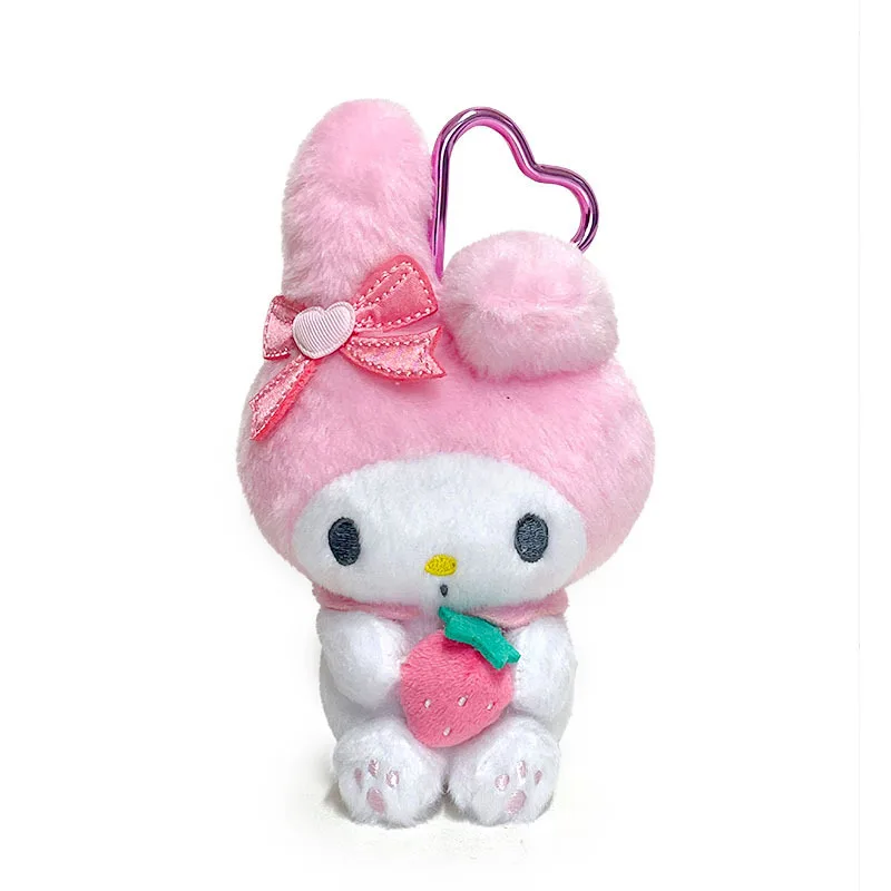 Sanrio Melody Kleiner Anhänger Anhänger Puppe Rucksack Anhänger Plüsch Schlüsselanhänger Puppe Kawaii Plüschtier Mädchen Geburtstagsgeschenk