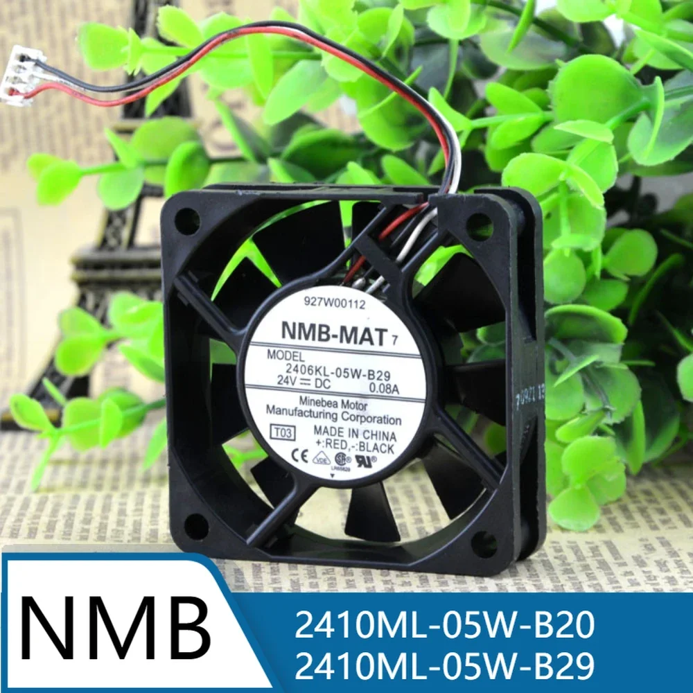 

2410ML-05W-B20 2410ML-05W-B29 Server Fan for NMB NMB-MAT Axial Flow Silent CPU Power Supply Inverter Cooling Fan 6025 6CM DC24V