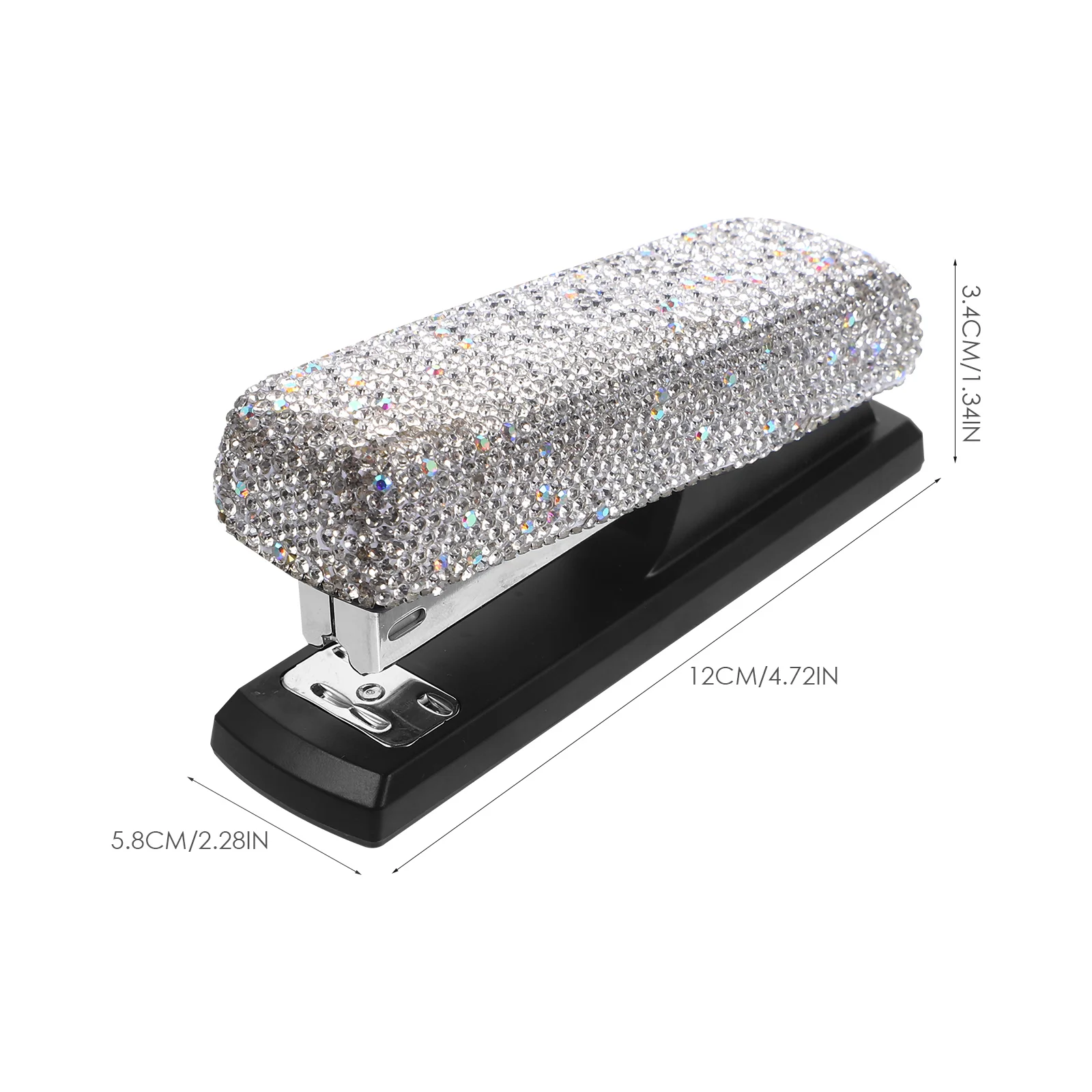 Heavy Duty Stapler for Desk Multi-use Staplers Office Manual Small Rhinestone Student