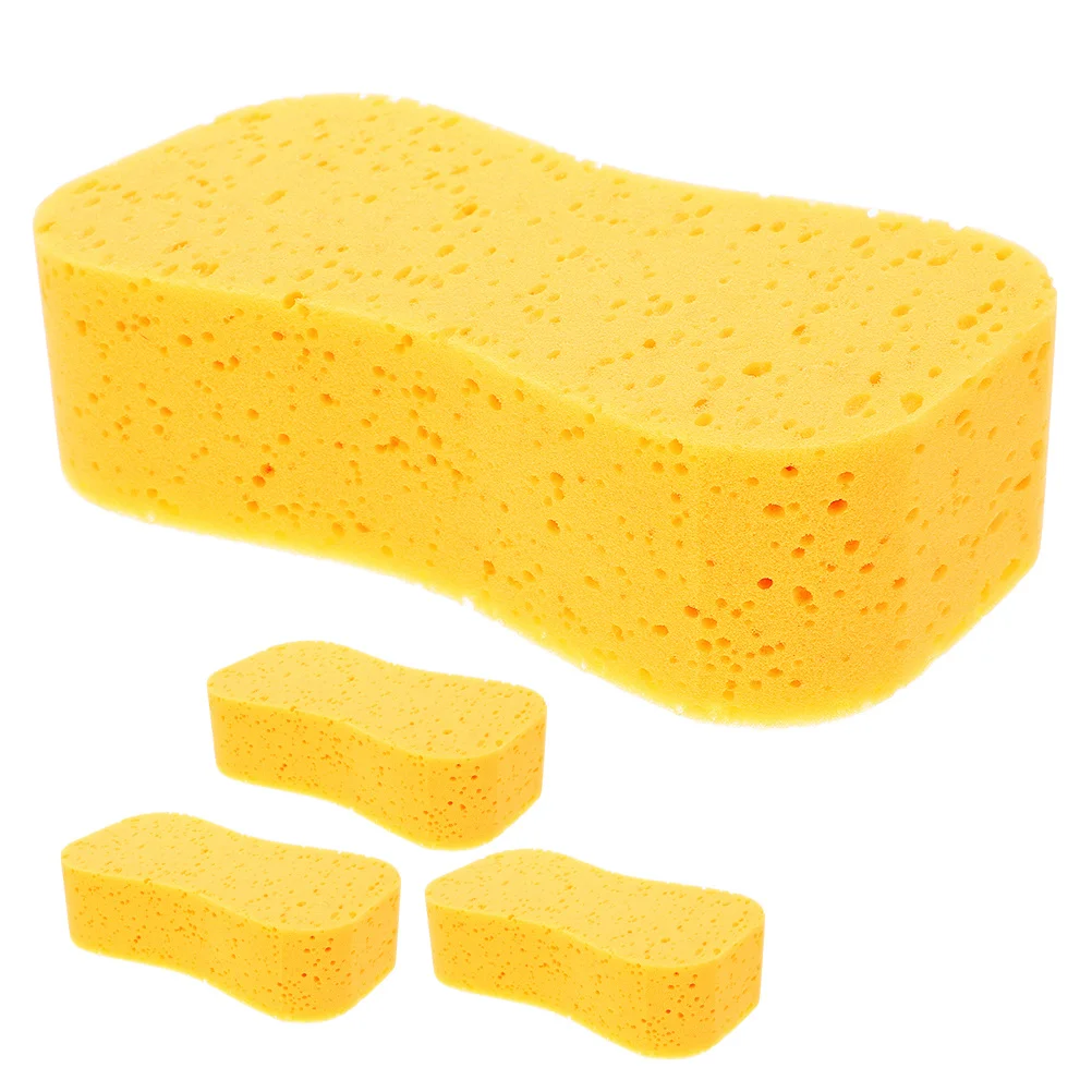 

4Pcs Car Wash Sponges High Density Soft Absorbent Large Sponge Scratch-Free for Vehicle Cleaning Detailing Marine