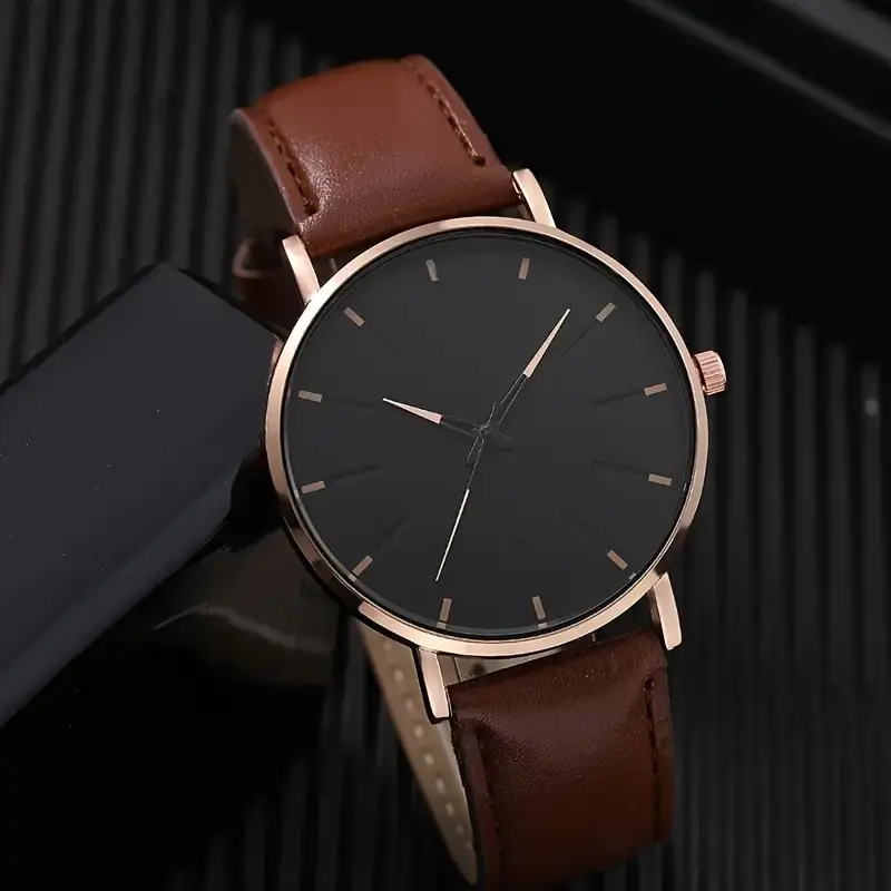 Mens Quartz Watches Fashion Simple Business Belt Quartz Watch Men Watch Student Wristwatch Relogio Masculino