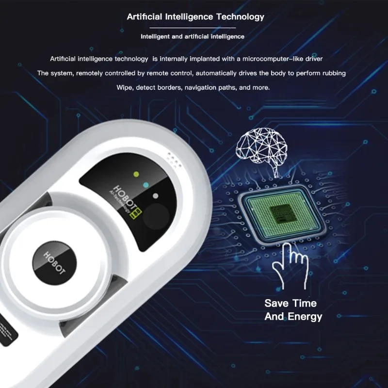 Original Hobot 188 Window Cleaning Robot Window Vacuum Cleaner Mirror Glass Door Cleaning Robot Window Washing Vacuum Cleaner