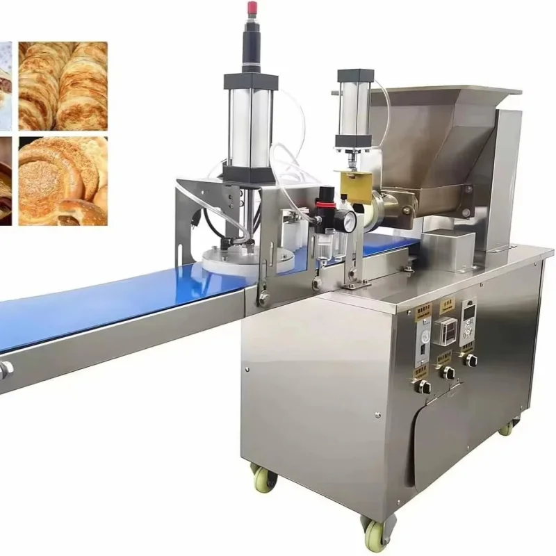 Automatic Lebanese Pita Flat Bread Tortilla Roti Chapati Machine Arabic Fully Automatic Chapati Making Machine Bread Cutter