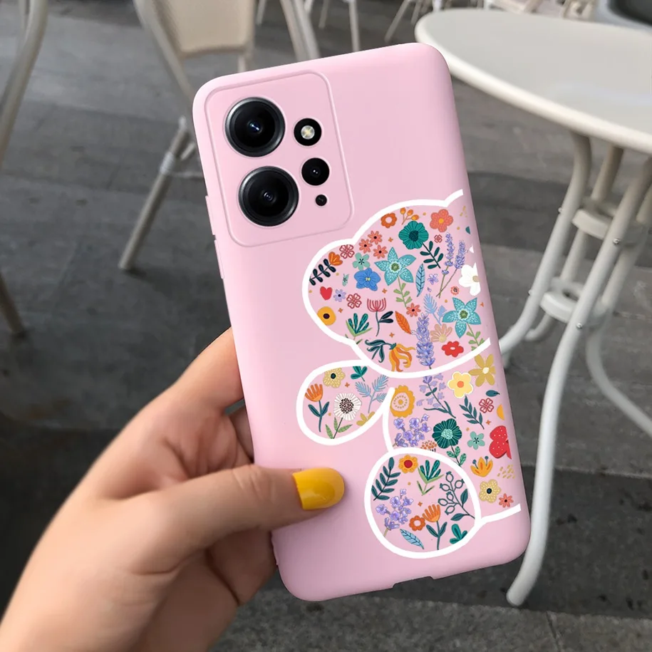 For Xiaomi Redmi Note 12 4G Case Note 12 5G Global Bumper Popular Flower Soft Phone Cover For Xiaomi Redmi Note12 Pro Plus Funda