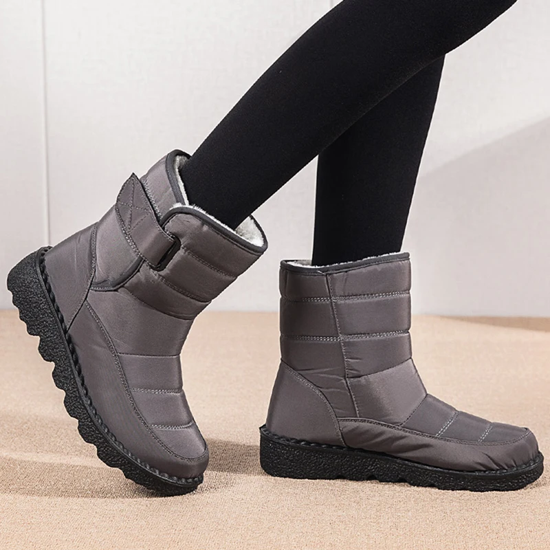 Women Boots Snow Fur Women\'s Boots Platform Women Shoes Soft Keep Warm Shoes Woman Fashion Plush Botas Mujer Winter Boots