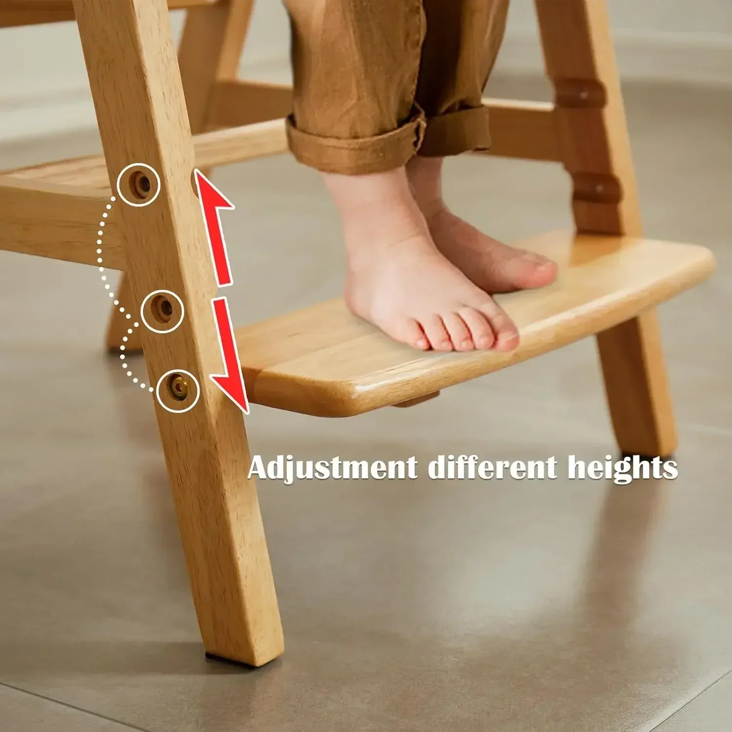 

Детские стульчики из массива дерева [XMSJ], растущие вместе с ребенком, для кормления и занятий, учебный стул для детей.