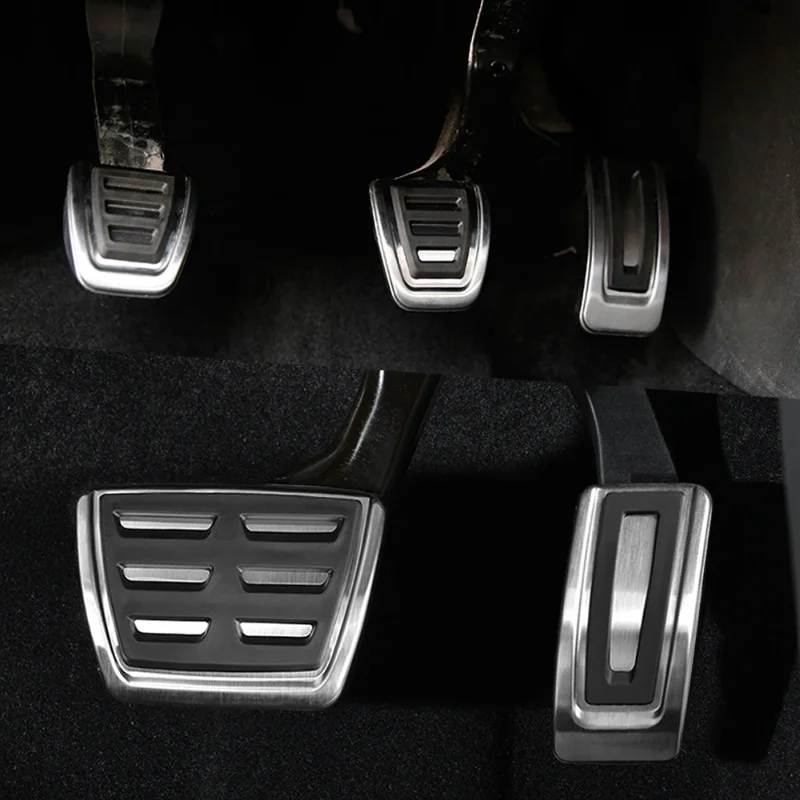 AT MT Pedal For Seat Ibiza 6K 6L 6J Skoda Fabia I II Polo 9N 6R Bora Golf MK4 Stainless Steel Gas Brake Pedal