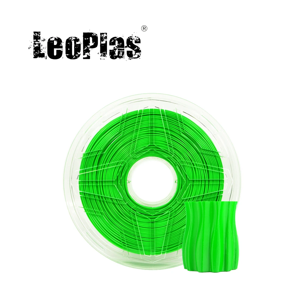 

LeoPlas Green PETG Filament 1.75mm 1kg For FDM 3D Printer Pen Consumables Printing Supplies Plastic Material