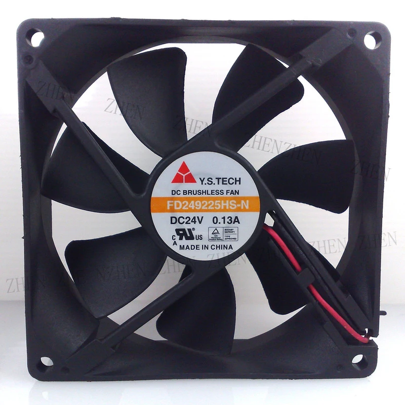 S New for Y.S.TECH FD249225HS-N 24V 0.13A 2-wire Cooling fan#QW